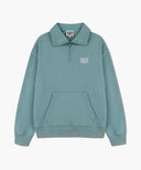 CLASSIC LOGO HALF ZIPUP SWEATSHIRT IN MINT GREY image 6