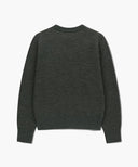 DOODLE BEAR KNIT PULLOVER IN CHARCOAL GREY image 6