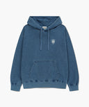 GARMENT DYED HOODIE IN BLUE