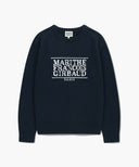 CLASSIC LOGO KNIT PULLOVER IN NAVY