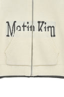 MATIN SPELL POINT KNIT ZIP UP VEST IN IVORY image 9