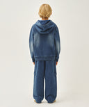 KIDS DOODLE CLASSIC LOGO CARGO SWEAT PANTS IN BLUE image 6