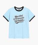 VINTAGE LOGO RINGER TEE IN SKY BLUE image 6