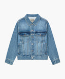 DENIM TRUCKER JACKET IN LIGHT BLUE image 6