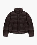 W BASIC CROP DOWN JACKET IN BURGUNDY image 6