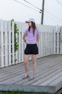 BUBBLY GRAPHIC PRINTING TOP IN LILAC image 6