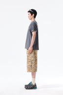 CAMOUFLAGE CARGO BERMUDA PANTS FOR MEN IN CAMEL image 8