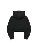 SAHARA GRADATION LEOPARD CROSS HOOD ZIP-UP UNISEX IN BLACK