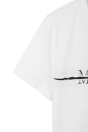 MATIN KIM LOGO CUTTED CROP TOP IN WHITE image 10