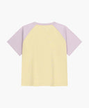 W SMALL REGULAR LOGO RAGLAN CROP TEE IN LIGHT PURPLE image 7