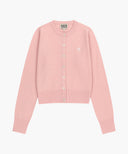 W BASIC KNIT CARDIGAN SETUP IN CORAL PINK image 7