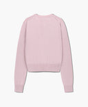 W HALF KNIT ROUND NECK CARDIGAN SET UP IN PINK image 7