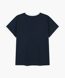 AEROCOOL CRACK CLASSIC LOGO RINGER TEE IN NAVY image 7