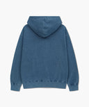 GARMENT DYED HOODIE IN BLUE