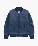 MARITHE X ALPHA INDUSTRIES MA-1 JUMPER IN BLUE image 7
