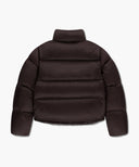 W BASIC CROP DOWN JACKET IN BURGUNDY image 7