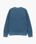GARMENT DYED SWEATSHIRT IN BLUE