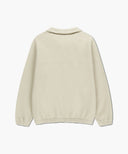 CLASSIC LOGO HALF NECK FLEECE SWEATSHIRT IN IVORY image 7