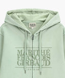 CLASSIC LOGO DYEING HOODIE ZIPUP IN MINT image 7