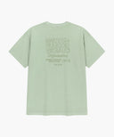 DRAWING LOGO DYEING TEE IN MINT image 7