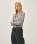 W EYELET BUCKLE BELT IN BROWN image 7