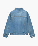 DENIM TRUCKER JACKET IN LIGHT BLUE image 7