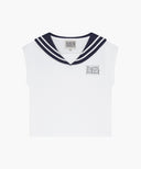 KIDS SAILOR AEROCOOL TEE IN WHITE image 7