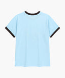 VINTAGE LOGO RINGER TEE IN SKY BLUE image 7