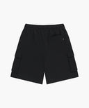 CLASSIC LOGO CARGO SWEAT SHORTS IN BLACK image 7