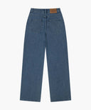W HIGH STRAIGHT STRIPE DENIM PANTS IN BLUE image 7