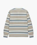 STRIPE COLLAR LONG SLEEVE IN BEIGE image 7