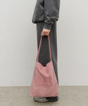 CLASSIC LOGO CORDUROY SHOULDER BAG IN PINK image 7