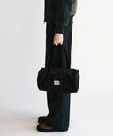 MARITHE X ALPHA INDUSTRIES CLASSIC LOGO NYLON DUFFLE BAG IN BLACK image 7