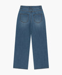 W SUMMER SEMI WIDE DENIM PANTS IN BLUE image 7