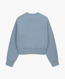 W CLASSIC LOGO CROP SWEATSHIRT IN SKY BLUE image 7