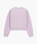 W CLASSIC LOGO CROP SWEATSHIRT IN LAVENDER image 7