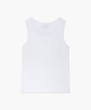 W REGULAR LOGO SLEEVELESS IN WHITE image 7