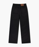 W COTTON CURVED LINE PANTS IN BLACK image 7