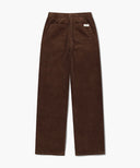 W SEMI-WIDE CORDUROY PANTS IN BROWN image 7