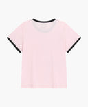 W CLASSIC LOGO RINGER TEE IN LIGHT PINK image 7