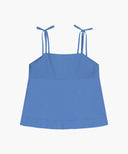 W PINTUCK CAMISOLE BLOUSE IN BLUE image 7