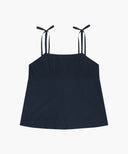 W PINTUCK CAMISOLE BLOUSE IN DARK NAVY image 7