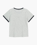 W CLASSIC LOGO RINGER TEE IN WHT/ RED image 7