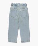 KIDS X-POCKET TAPERED DENIM PANTS IN LIGHT BLUE image 7