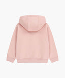 KIDS CLASSIC LOGO EMBROIDERY HOODIE ZIP-UP IN SALMON image 7