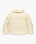 W WIDE COLLAR DOWN JACKET IN CREAM image 7