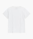 W SMALL REGULAR LOGO TEE IN WHITE image 7