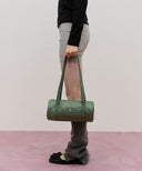 CLASSIC LOGO MINI DUFFLE BAG IN GRAY KHAKI image 7