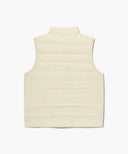 CLASSIC LOGO LIGHT DOWN VEST IN CREAM image 7
