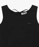 W SOFT SLEEVELESS LONG DRESS IN BLACK image 7